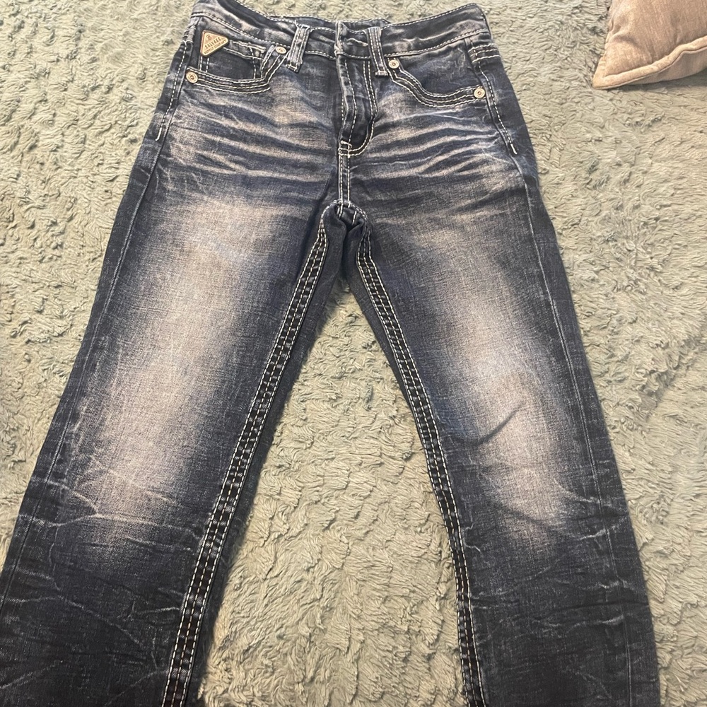 Boy size 10R salvage buckle jeans